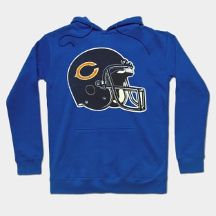 80's Bears Helmet [Vintage Distressed] Hoodie